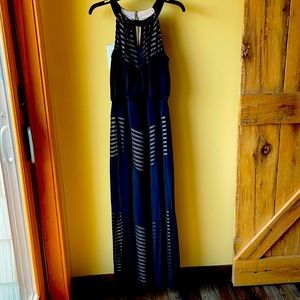 London Times formal black fully lined floor length